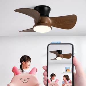 <b>Ceiling</b> Fan <b>Light</b> With Led Fixed Blade For Bedroom Living Room Silent Operation 5-10 Sqm Coverage - Product Image 2