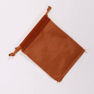 Sacs en velours à cordon pour bijoux et cadeaux, emballage souple de rangement - Product Image 5