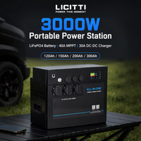 Batterie solaire la plus vendue pour maison 3000W Power Bank Ev Portable Electric Station Home Generator Transformer Battery