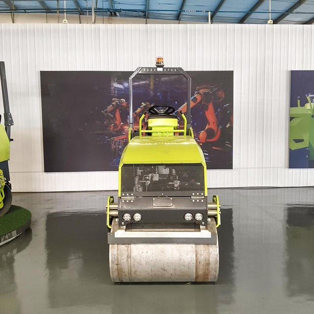 Night Construction Ready Dual LED High Efficiency Lighting Front Rear Illumination Visibility Road Roller