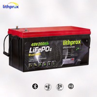 Batterie à décharge profonde robuste 48V 200AH 10KW Grade A LiFePO4 Marine Bluetooth BMS M8 Terminal 6000+ Cycles CE RoHS IP67 OEM ODM