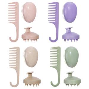 Juego de 12 Peines para Peinar el Cabello, Ecológicos, de Plástico, para Todo Tipo de Cabello, Cepillo Desenredante con Función de Peinado para Uso Doméstico - Product Image 4
