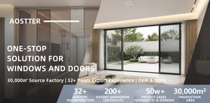 Porte Scorrevoli in Alluminio AOSTTER con Telaio Sottile, Hardware Sigenia, Insonorizzate, Doppio Vetro, Moderne per Interni e Patio - Product Image 2