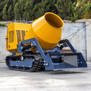Nuovo Mini Dumper Portatile da 500L Piccolo Autocarro Ribaltabile <span class=keywords><strong>Betoniera</strong></span> Autocaricante Diesel con Cingoli e Componenti Principali quali Motore Pompa a Ingranaggi - Product Image 3