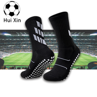 Chaussettes de football personnalisées en tricot pour homme, antidérapantes, respirantes, absorbant la transpiration, avec emballage personnalisé