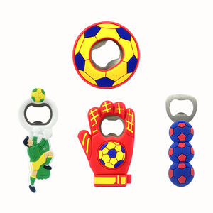 Nouveauté 2026 : Ouvre-bouteille magnétique créatif sur le thème du football, motif 3D, en acier inoxydable, ouvre-bière magnétique pour réfrigérateur - Product Image 3