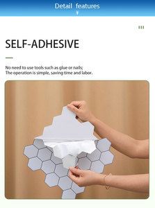 Pegatinas de Pared de Mosaico de Plástico PU al por Mayor, Adhesivas, Impermeables y Resistentes al Aceite para <span class=keywords><strong>Cocina</strong></span> - Product Image 5