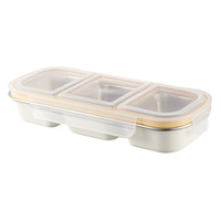 Boîte à lunch pour étudiant 304 repas en acier inoxydable Boîte à sushi bento micro-ondable Joint de conservation léger pour un stockage léger