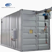 Cabine de sablage automatique à aspiration par soufflage d'air avec récupération mécanique