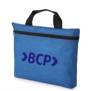 Sac à documents non tissé imprimé personnalisé avec fermeture éclair - Product Image 2