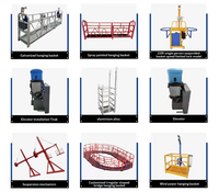 Plateforme suspendue électrique moderne YuHang en aluminium, modèle pour travaux en hauteur, garantie 1 an pour la construction