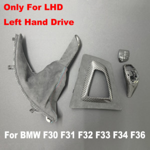 Base del Cambio in Fibra di Carbonio Opaca e Alcantara per BMW Serie 3 e 4 F30 F31 F32 F33 F34 <span class=keywords><strong>F36</strong></span> - Product Image 1