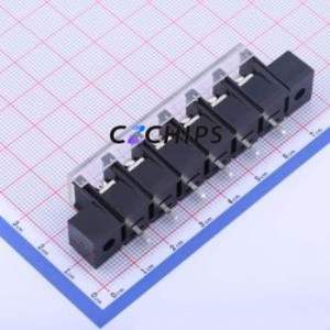 KF48SM-9.5-6P Barrier Terminal Block Through hole Component (THT),P=9.5mm Connector With Cover Plate 9.5mm 1x6P Straight Pin - Product Image 2