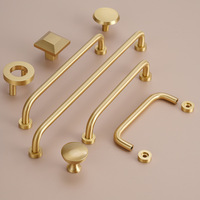 Fabricant de poignées en laiton massif au design moderne Poignées à tirette pour armoires de cuisine Tiroirs de garde-robe Poignée en laiton