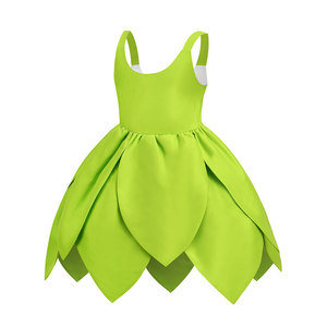 Abito Natalizio Verde da Elfo per Bambini, Vestito da Principessa Elsa Fata Magica Tinker Bell Nuovo Stile - Product Image 3