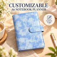 Bestseller JD A5 : Organiseur/Agenda/Classeur à spirale avec couverture en cuir, 45 feuilles lignées, logo personnalisable, origine Chine