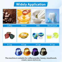 Machine de remplissage et d'emballage automatique de capsules de café Nespresso, machine rotative de remplissage et de scellage de capsules de café K Cup