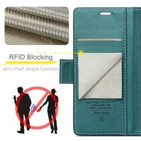 Étui en cuir lisse R20 pour Samsung Galaxy S23FE S20FE S21FE avec blocage RFID, béquille magnétique, rabat pour Samsung S23 FE