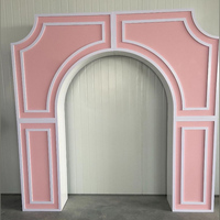 Fournitures de décoration d'arche de fête d'anniversaire, socle en PVC, arche de mariage, support de toile de fond de scène en acrylique