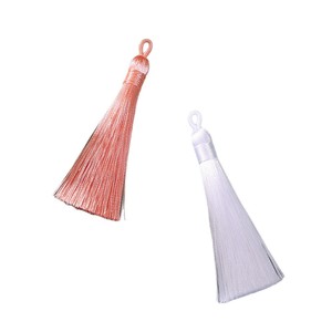Borla decorativa de poliéster de 8 cm con diseño de bienvenida y comienzo, para marcapáginas, ropa, instrumentos musicales y nudos chinos - Product Image 5