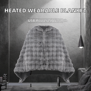 Plaid chauffant USB certifié PSE, <span class=keywords><strong>couverture</strong></span> électrique pour les genoux, 3 niveaux de chaleur, protection contre la surchauffe, confortable pour l'hiver, usage domestique - Product Image 4