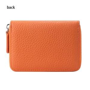 AndoBag RFID Organ <b>Card</b> <b>Holder</b> <b>for</b> <b>Men</b> Women, Genuine Leather Large Capacity Coin Purse, Fashion Zipper <b>Wallet</b> 1851 - Product Image 3
