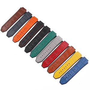 Cinturino in gomma di lusso multicolore in silicone 25mm per orologio in <span class=keywords><strong>pelle</strong></span> Hublot cinturino - Product Image 1