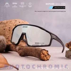 Gafas de Ciclismo Fotocromáticas con Espejo, Protección UV400, Resistentes al Viento y la <span class=keywords><strong>Arena</strong></span>, para Deportes al Aire Libre - Product Image 6