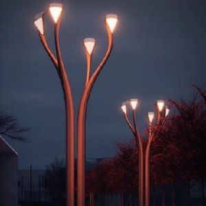 Lumière paysagère artistique orange en alliage d'aluminium IP65 avec télécommande, durée de vie de 50 000 heures, installation pour projets - Product Image 1