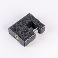 Candado Rectangular Personalizable de 90 mm, Resistente al Robo, a la Corrosión y al Agua, con Recubrimiento de Polvo Negro, para Llaves de Computadora