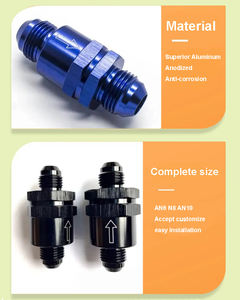 Clapet anti-retour en aluminium AN6 AN8 AN10 pour le refroidissement de la conduite d'huile Réservoir de carburant de réserve Clapet anti-retour unidirectionnel - Product Image 5