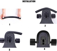 Protection de planche de skateboard électrique longboard, protection en caoutchouc durable absorbant les chocs