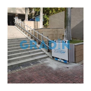 बाहरी झुकाव सीढ़ी कार्गो लिफ्ट ले जाने वाले माल लिफ्ट वक्र प्रकार सीढ़ी लिफ्ट सीधे सीढ़ियां झुकाव मंच - Product Image 3