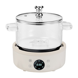 Double Boiler Glass Teapot 1.5L Mechanical And Smart Control For Tea Soup Porridge Making - Product Image 2