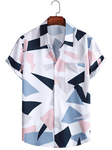 Nouvelle Collection d'Été Chemise Personnalisée Homme à Séchage Rapide Imprimée Double Face pour Vacances Plage Style Hawaïen Décontracté - Product Image 4
