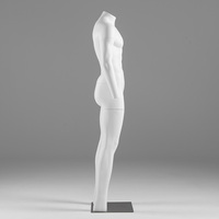 Support de présentation de mannequin invisible détachable en blanc mat 3D pour les magasins de vêtements pour hommes et femmes