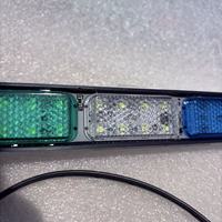 Nouvelles feux latéraux de camion à large plage de tension 12V, clignotants stroboscopiques à cinq couleurs, 48 LED, étanches IP68 pour moto