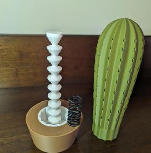 Caja para Palillos de Dientes con Diseño de Cactus Impreso en 3D, Simulación de Maceta, AMA Transfronterizo - Product Image 2