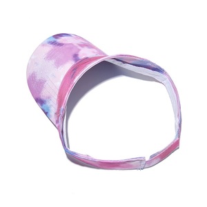 Sport Running Golf <span class=keywords><strong>Pare</strong></span>-<span class=keywords><strong>soleil</strong></span> Chapeaux de sport Tie -dyed Elastic Band Visor Cap - Product Image 6