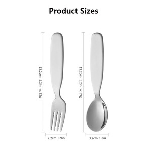Dishwasher Safe Gold Luxury Metal Toddler Fork Spoon Kids Silverware <strong>Set</strong> <strong>Children</strong> <strong>Flatware</strong> Stainless Steel Baby Utensils <strong>Set</strong> - Product Image 2