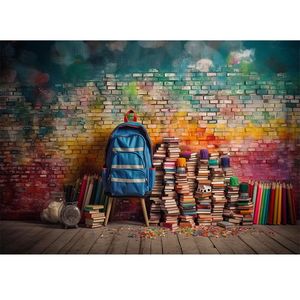 <span class=keywords><strong>Fondo</strong></span> Fotográfico de Regreso a Clases, Estantería, Libros, Escritorio, Estudiantes, Fiesta de Graduación, Banner, <span class=keywords><strong>Fondo</strong></span> para Fotomatón de Estudio Fotográfico - Product Image 1