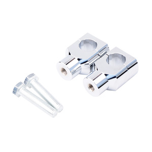 CNC Aluminum Handlebar Riser Kit 25mm <b>Black</b> Silver Motorcycle Modification Mounting <b>Bracket</b> For Harley Davidson Honda XL - Product Image 4
