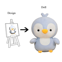 Pingüino de peluche de juguete personalizado animales de peluche OEM LOGO pingüino Pushie muñeca regalos ponderado juguete de peluche