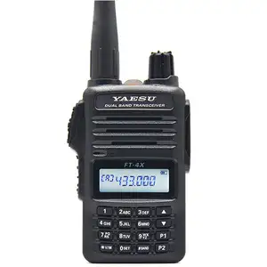 FT--4XR Dual Band UHF VHF Handheld Rádio Em Dois Sentidos YAESU Walkie Talkie Rádio Talkie Walkie 50km De Longa Distância