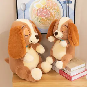 AIFEI TOY nuevo perro de oreja grande sin dormir peluche almohada muñeca regalo de cumpleaños para niños y niñas