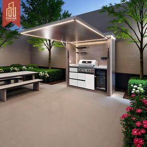 Modular Steel <strong>Cabinets</strong> with Removable Design and Easy - Clean Feature Ideal Patio Backyard and Garden Outdoor Kitchen - Product Image 1