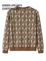 Pull de Noël pour la famille assorti ensemble de robes personnalisables ensemble de pulls en tricot pour femmes