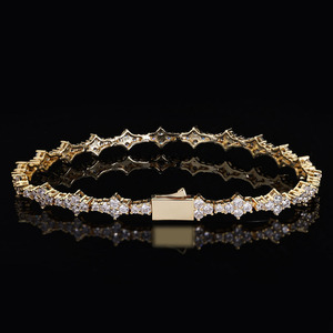 Bracciale Tennis Veromca Hip Hop 6.5mm Zirconia braccialetto gioielli Femme uomo personalizzato <span class=keywords><strong>coppia</strong></span> braccialetti e braccialetti moda - Product Image 4