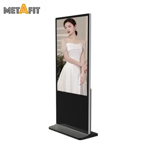 Metafit New Elegant Floor Standing Digital Signage And Display Wifi Lcd Screen Totem Kiosks 55 Inch Indoor Advertising Playing E