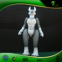 Animal gonflable Hongyi avec sph Figurine gonflable Husky en air Poupée gonflable pour adulte